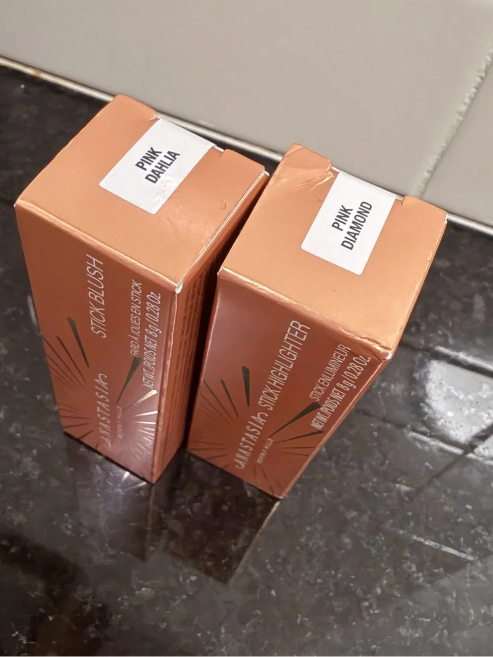 Anastasia Beverly Hills - 2 PC - BUNDLE Stick Highlighter & Stick Blush (Pink)